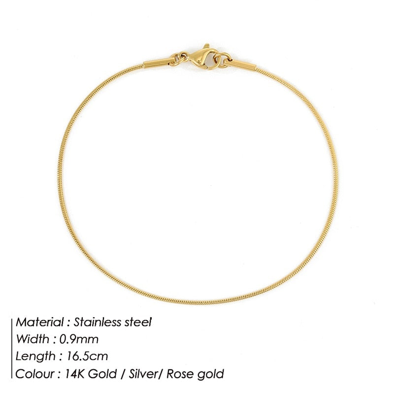e-Manco Stainless Steel Snake Chain