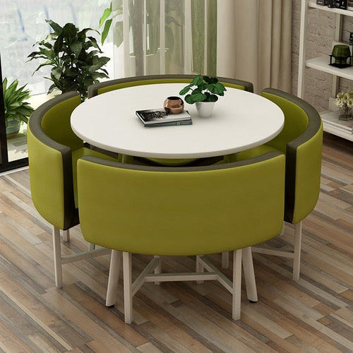 Modern Round Dining Table Set