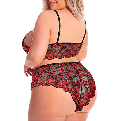 Plus Size 2 Piece Lingerie Set