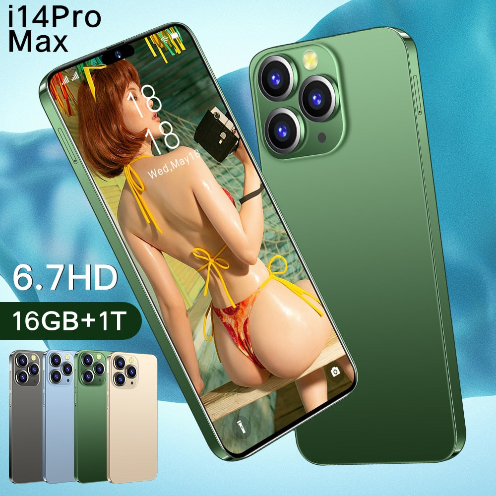 4proMax Smartphones 6.7inch Screen