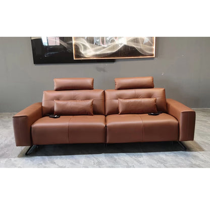 Italian Leather Electric Reclining Sofa Set