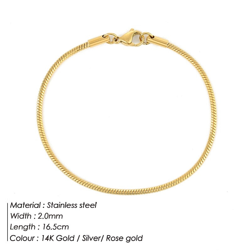 e-Manco Stainless Steel Snake Chain