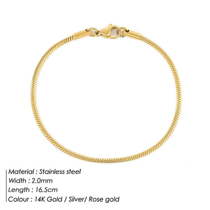 e-Manco Stainless Steel Snake Chain