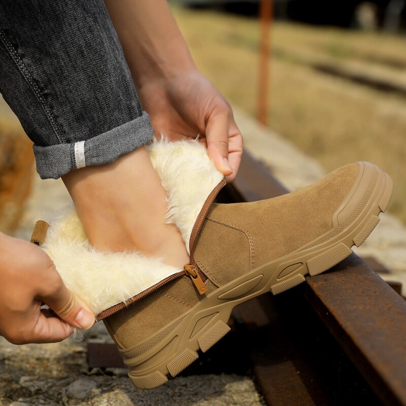 Plush Winter Work Boots