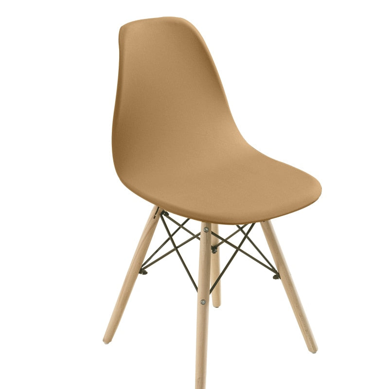 Solid Color Shell Chair Cover