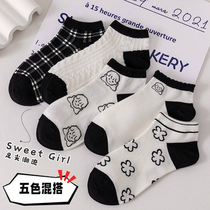 5 Pairs Cartoon Socks