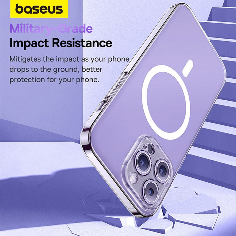 Baseus Transparent Magnetic Phone Case for iPhone
