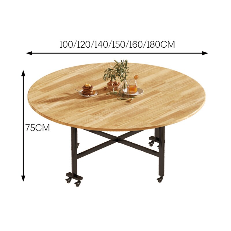 Folding Circular Dining Table