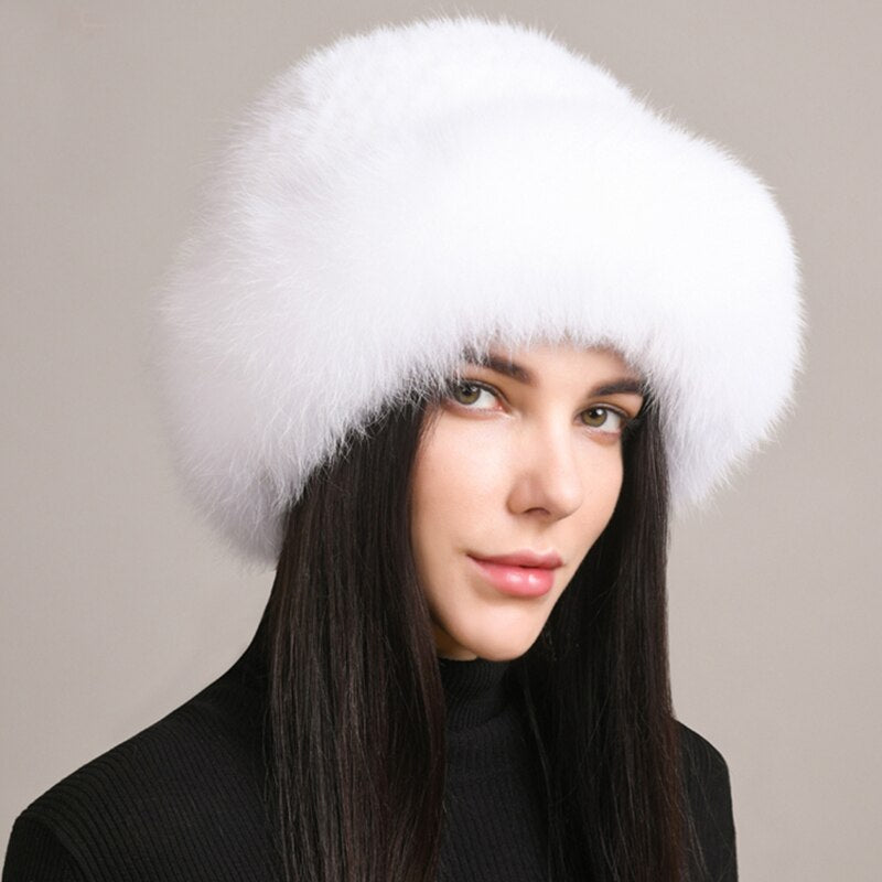 Knitted Mink Fur Hat