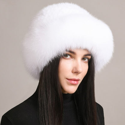 Knitted Mink Fur Hat