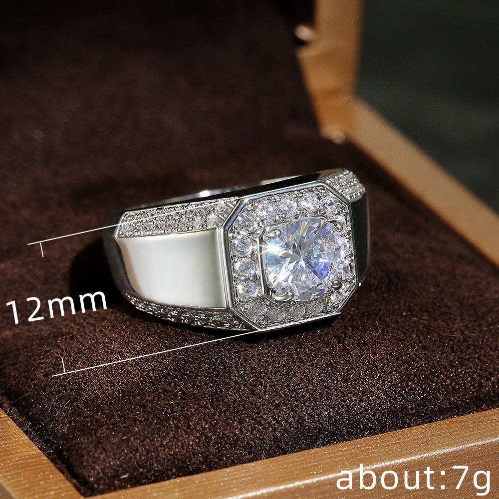 Luxury Crystal Zircon Wedding Ring