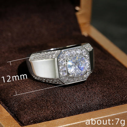 Luxury Crystal Zircon Wedding Ring