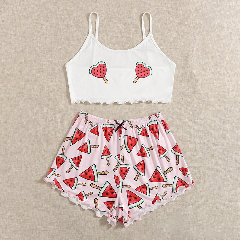 2 Piece Kawaii Sleepwear