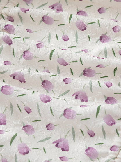 DUSHU Floral Summer Dress
