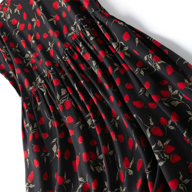Floral Silk Dress