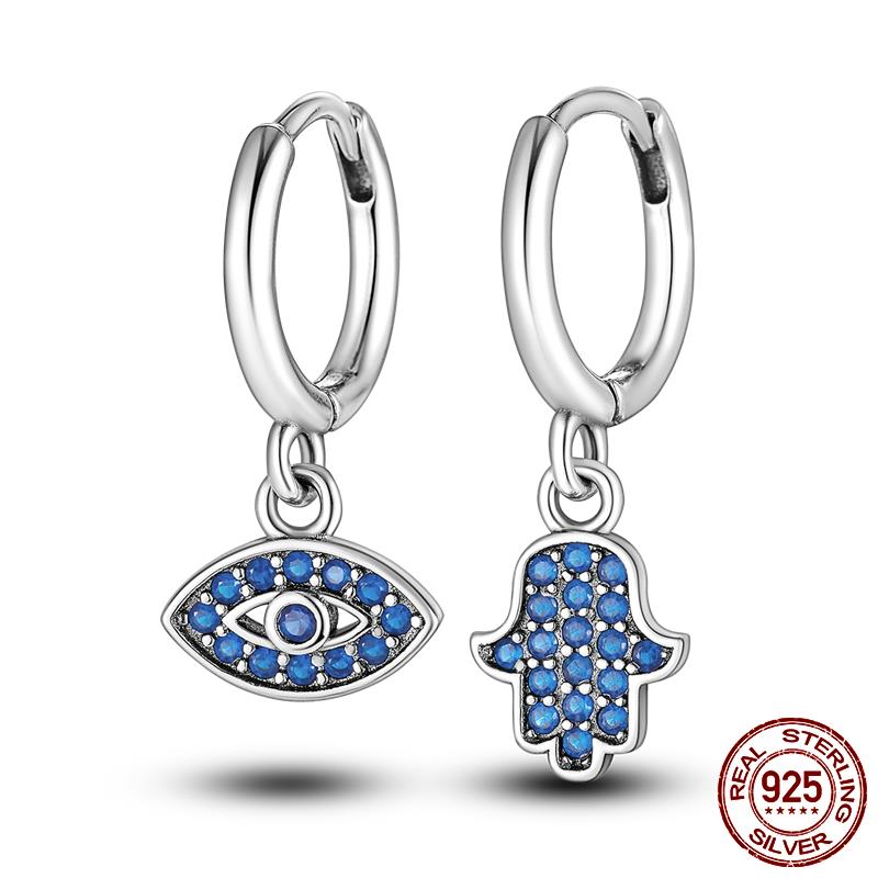 925 Silver Heart CZ Earrings