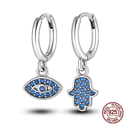 925 Silver Heart CZ Earrings