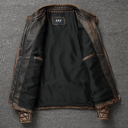 Cowhide Leather Jacket