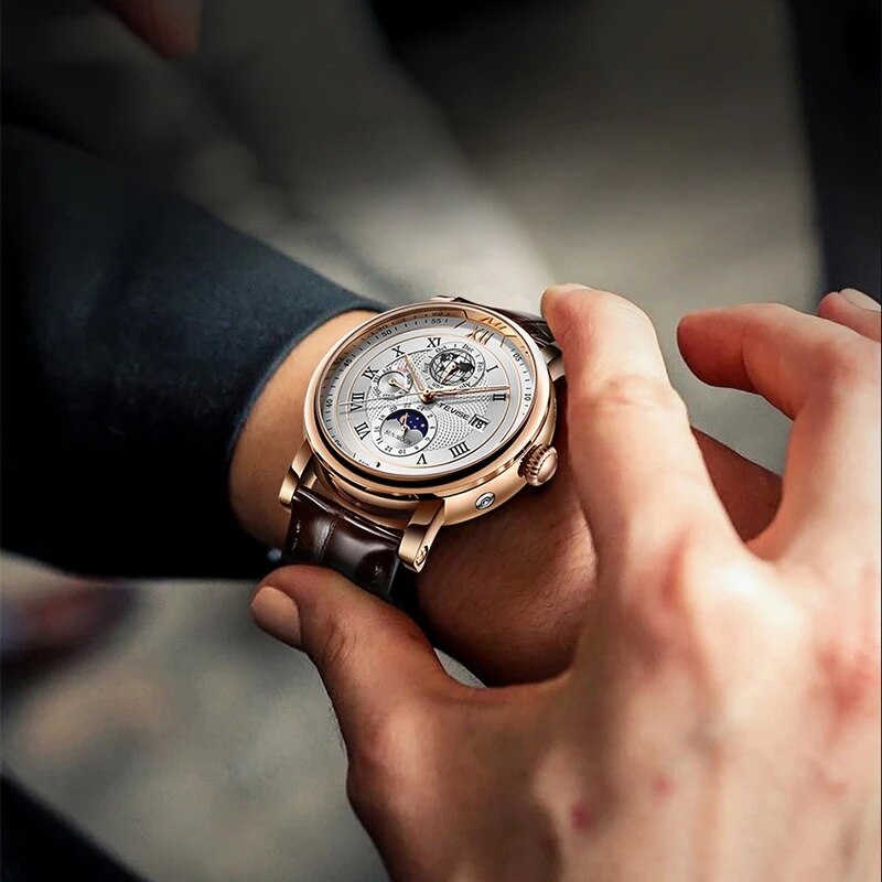 TEVISE Waterproof Business Watch