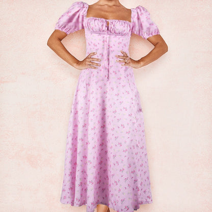 Enchanting Floral A-Line Dress
