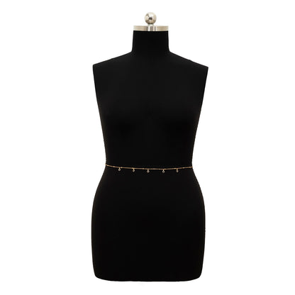 PuRui Crystal Glass Belly Belt