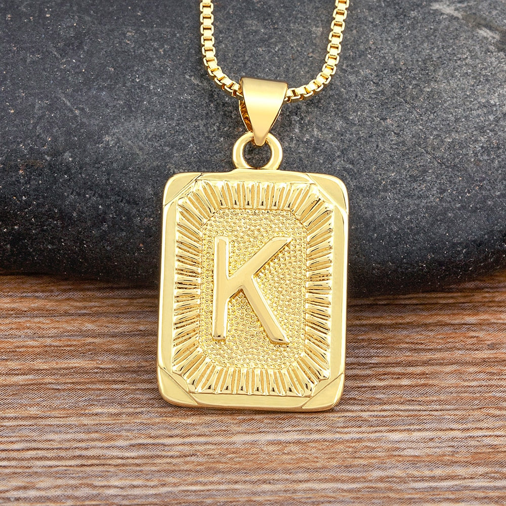 A-Z Gold Plated Letter Pendant