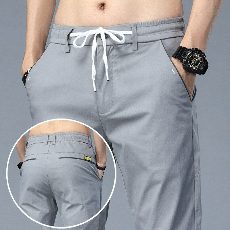 Casual Ice Silk Trousers