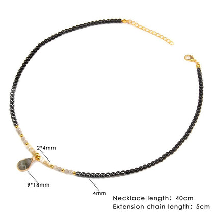 Lava Stone Bead Necklace