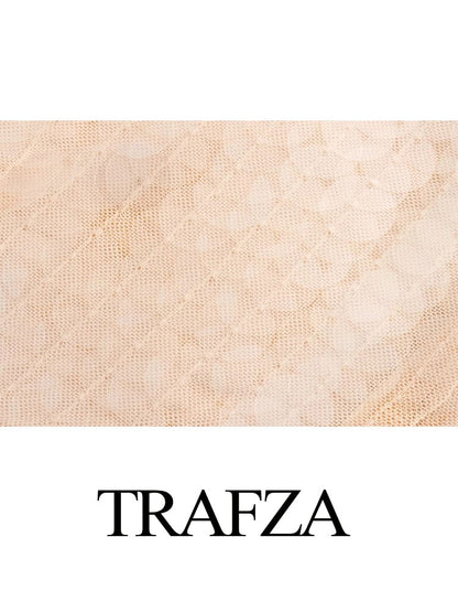 TRAFZA Elegant Halter Dress