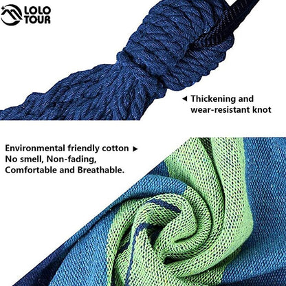 250*150cm 2 Person Canvas Hammock