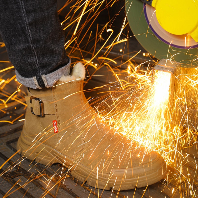 Plush Winter Work Boots