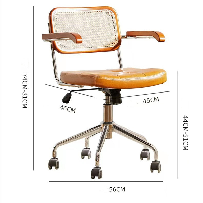 Retro Bamboo Woven Chair