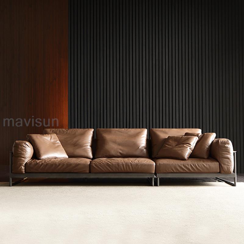 MAVISUN Italian Style Leather Couch