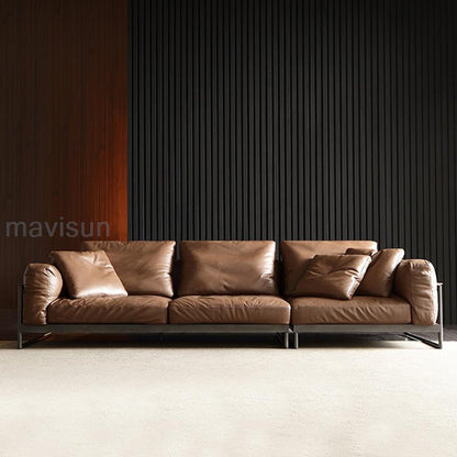 MAVISUN Italian Style Leather Couch