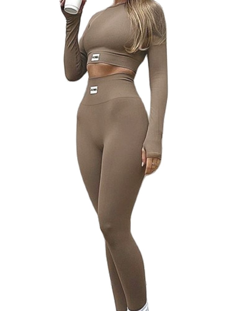 Solid Colour Yoga Pants