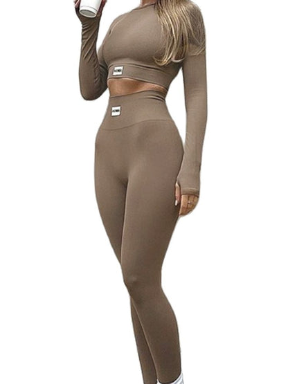 Solid Colour Yoga Pants