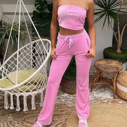 Velour Juicy Tracksuit Set