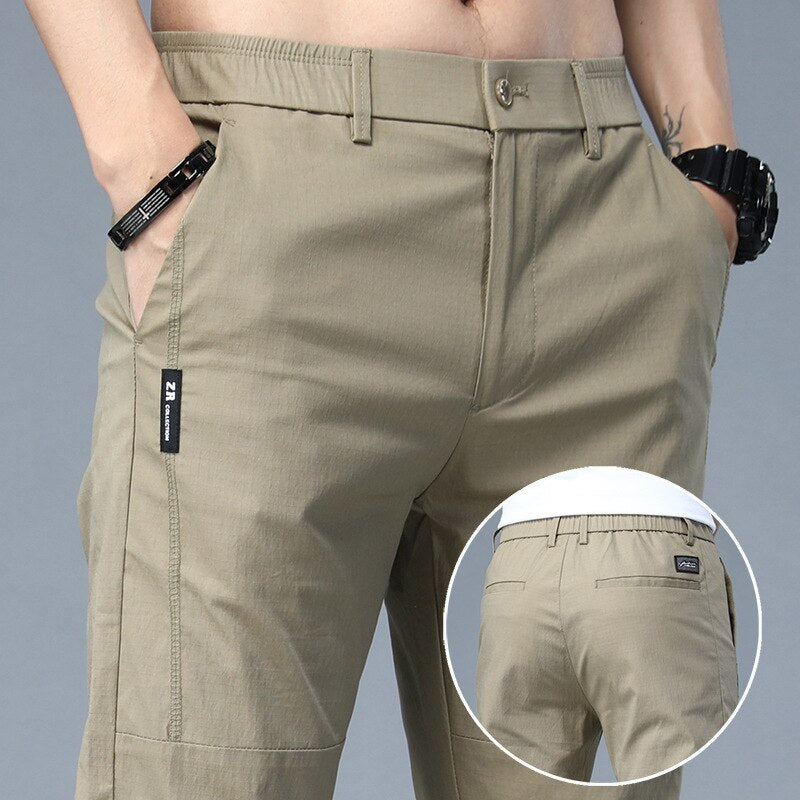 Casual Ice Silk Trousers