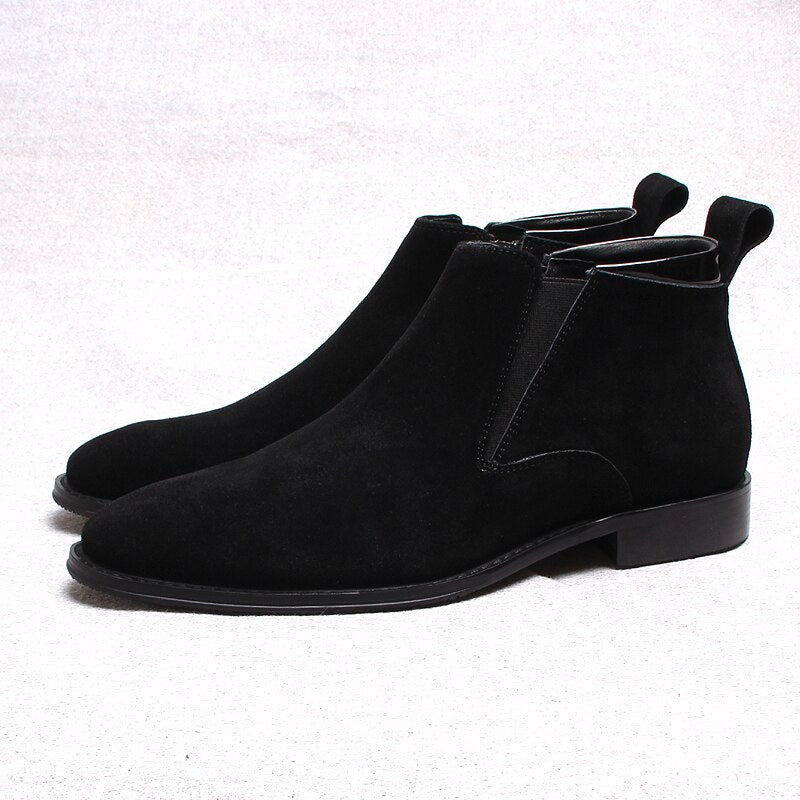 Suede Leather Ankle Boots