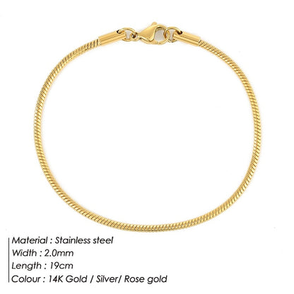 e-Manco Stainless Steel Snake Chain