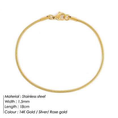 e-Manco Stainless Steel Snake Chain