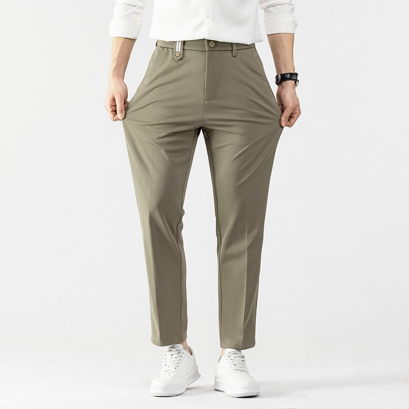 Ankle-Length Business Casual Pants