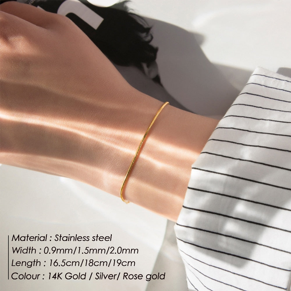 e-Manco Stainless Steel Snake Chain