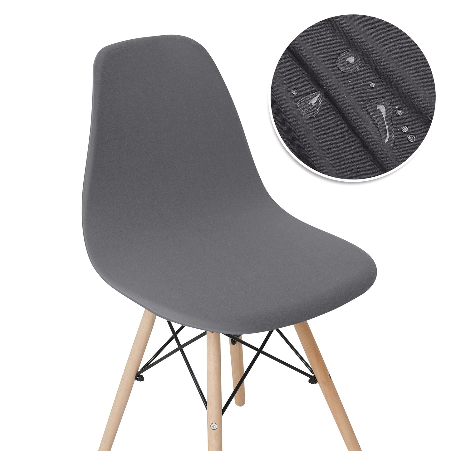 Solid Color Shell Chair Cover