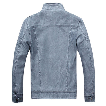 Retro Faux Leather Jacket