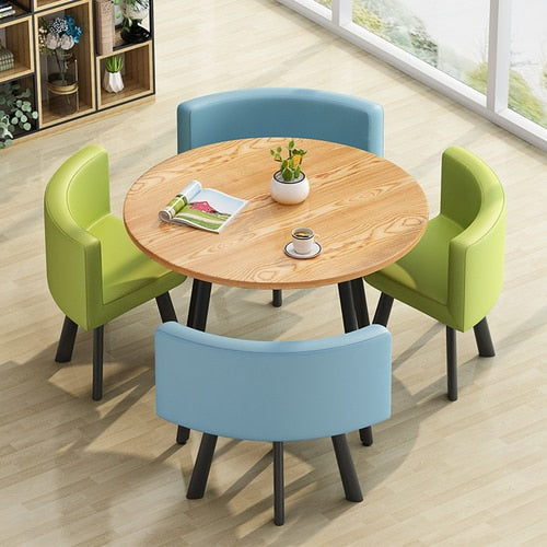 Modern Round Dining Table Set