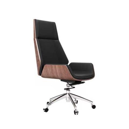 High-Back Plywood Swivel Chair