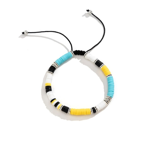 Black/White Soft Clay Bead Choker