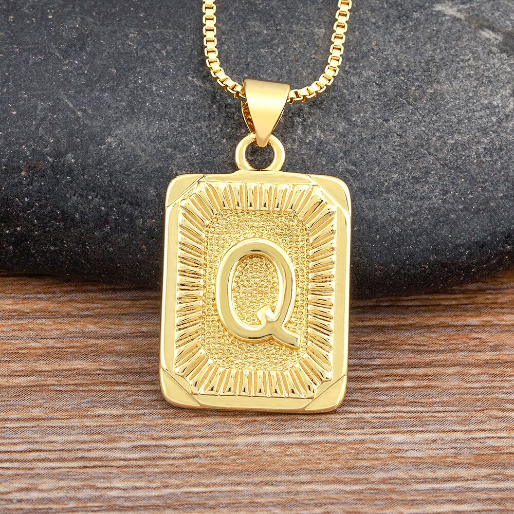A-Z Gold Plated Letter Pendant