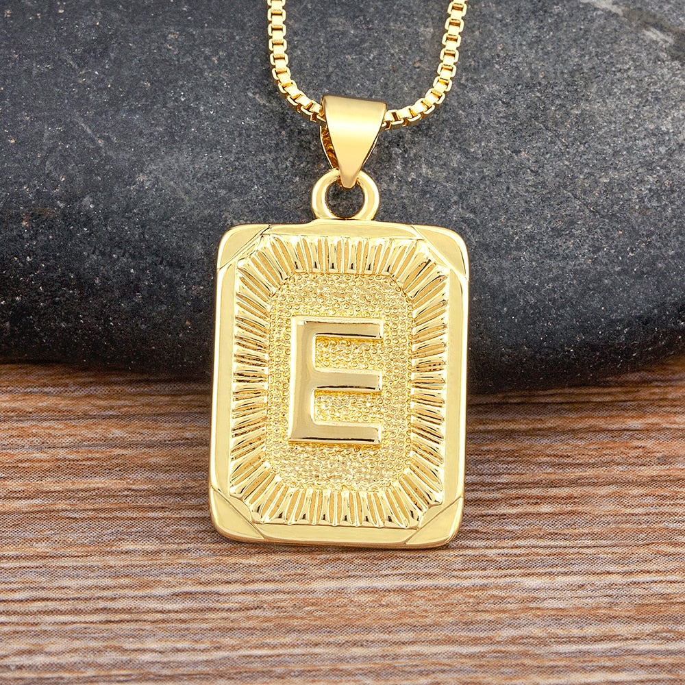 A-Z Gold Plated Letter Pendant